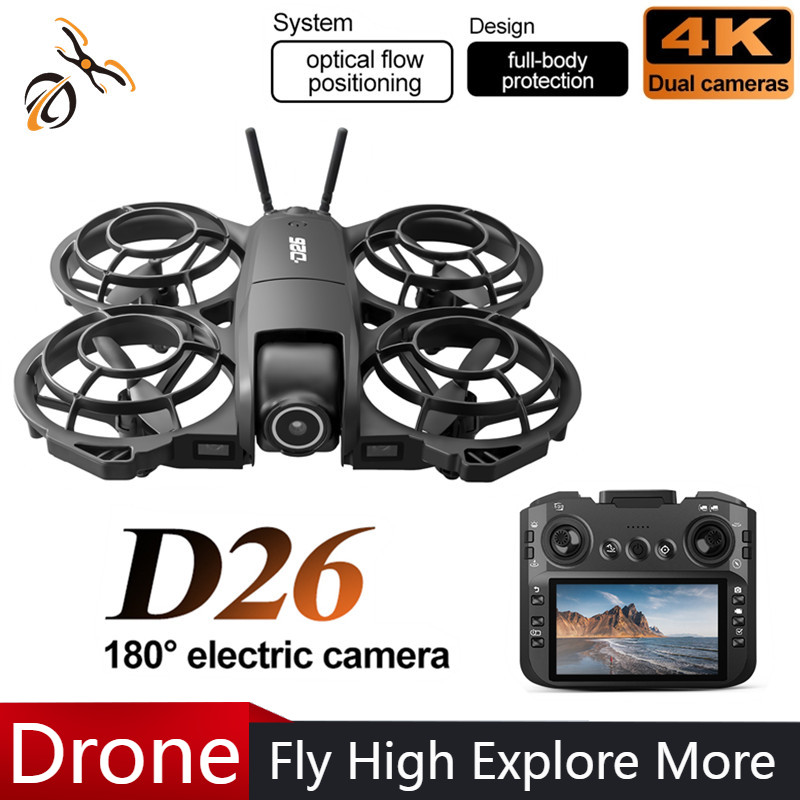 D26 Drone 4K Aerial HD 180° Ca - đánh giá và giá Drone Camera With Gimbal